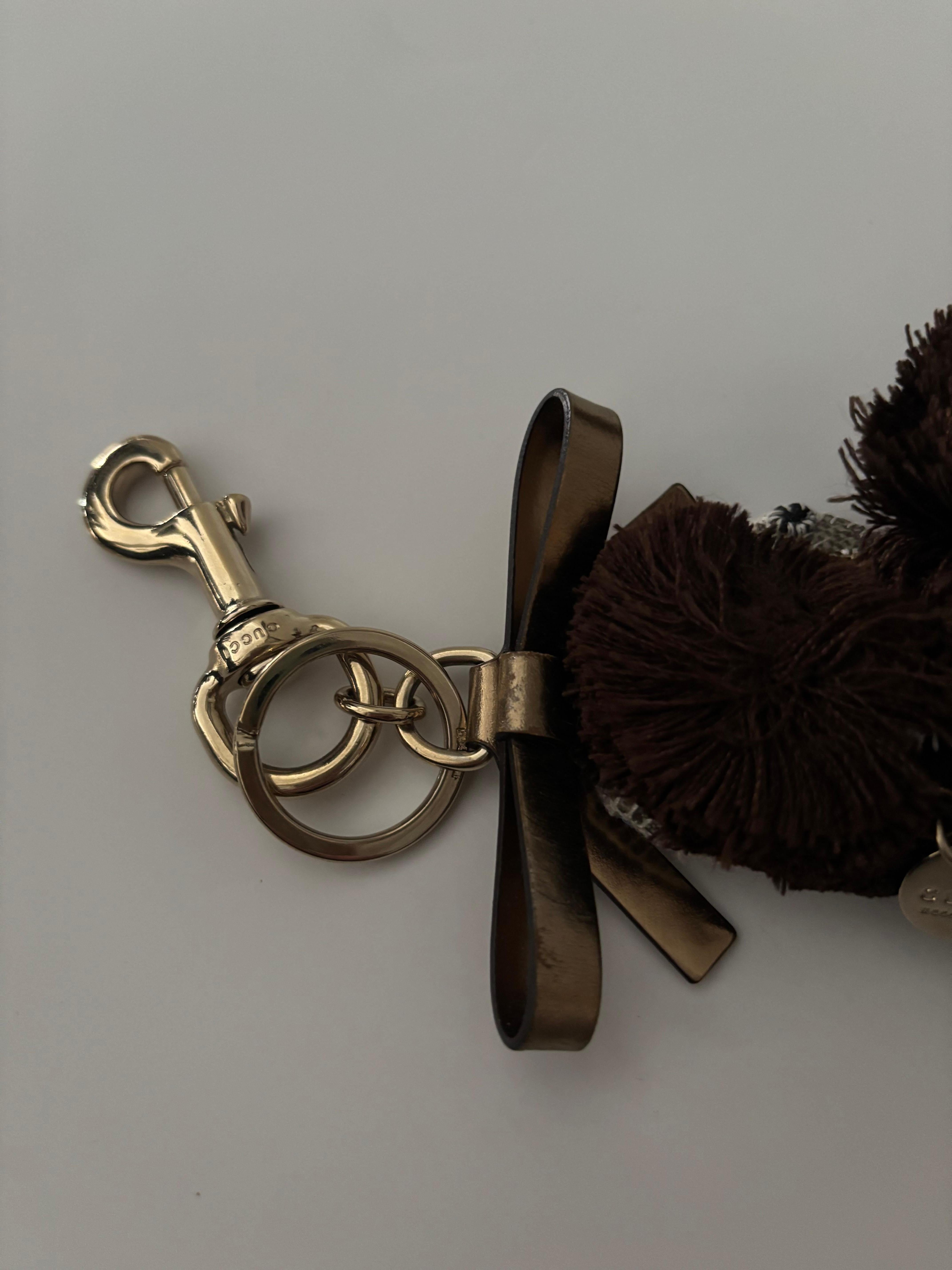 Gucci Lulu Guccioli Poodle Key Ring/Bag Charm in Box Pour femmes en vente