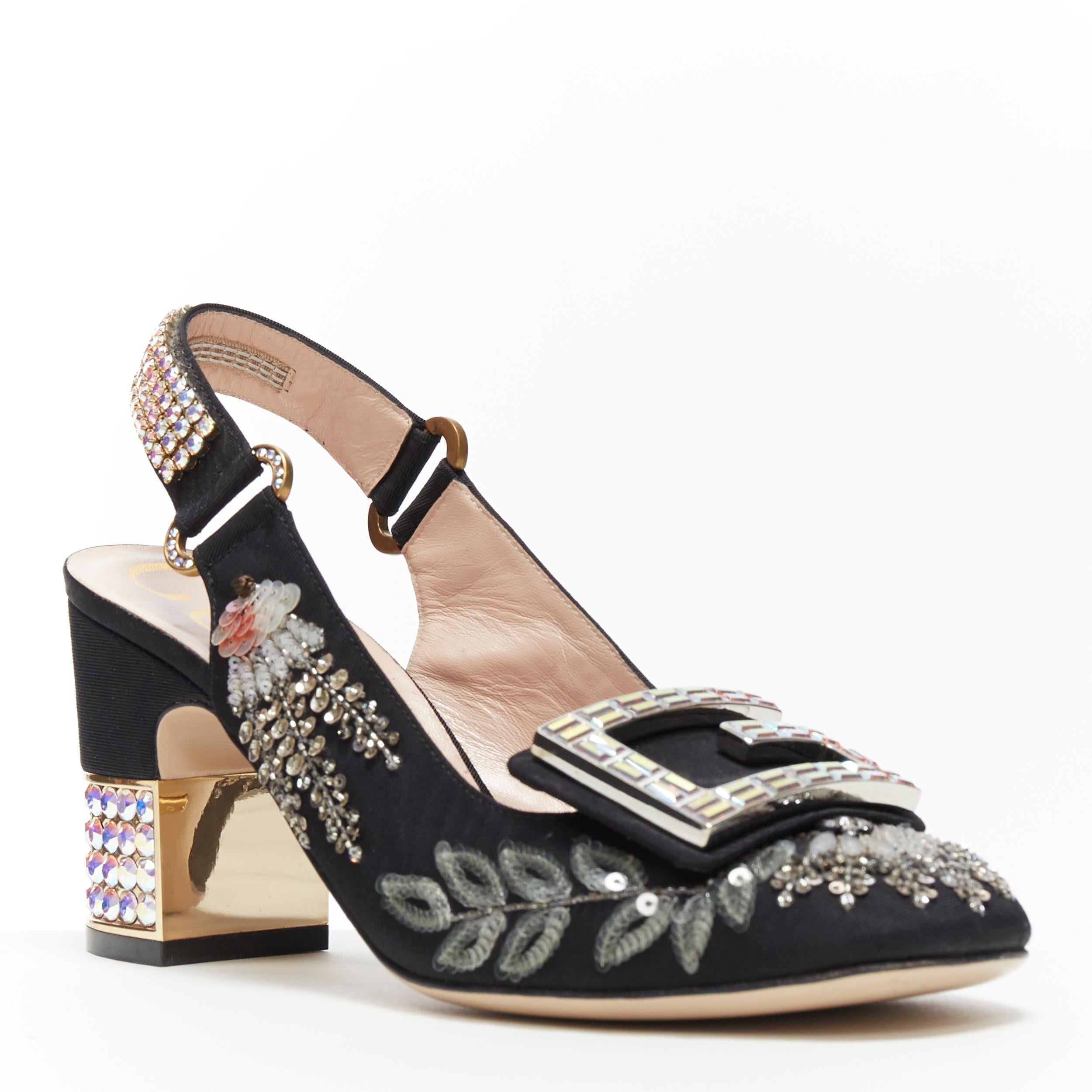 gucci crystal slingback