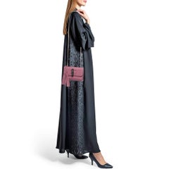 Gucci Magenta Leather Miss Bamboo Tassel Chain Bag