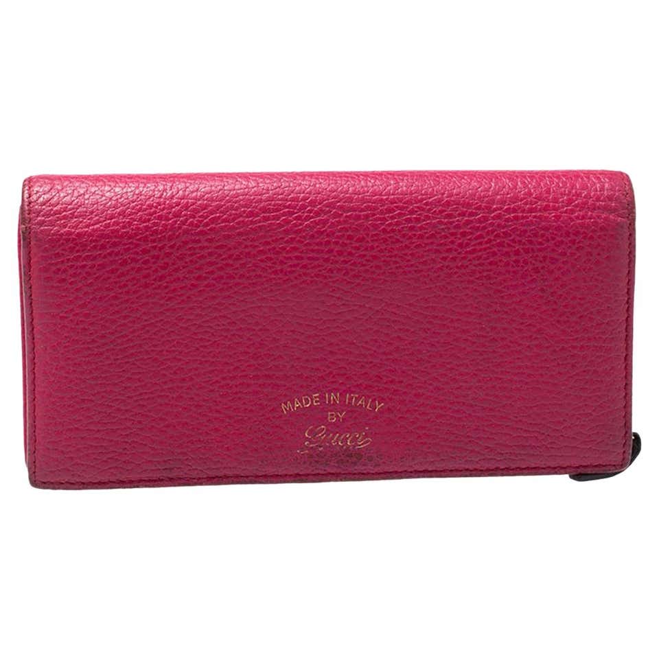 Cartier Dark Red Leather Happy Birthday Continental Wallet at 1stDibs