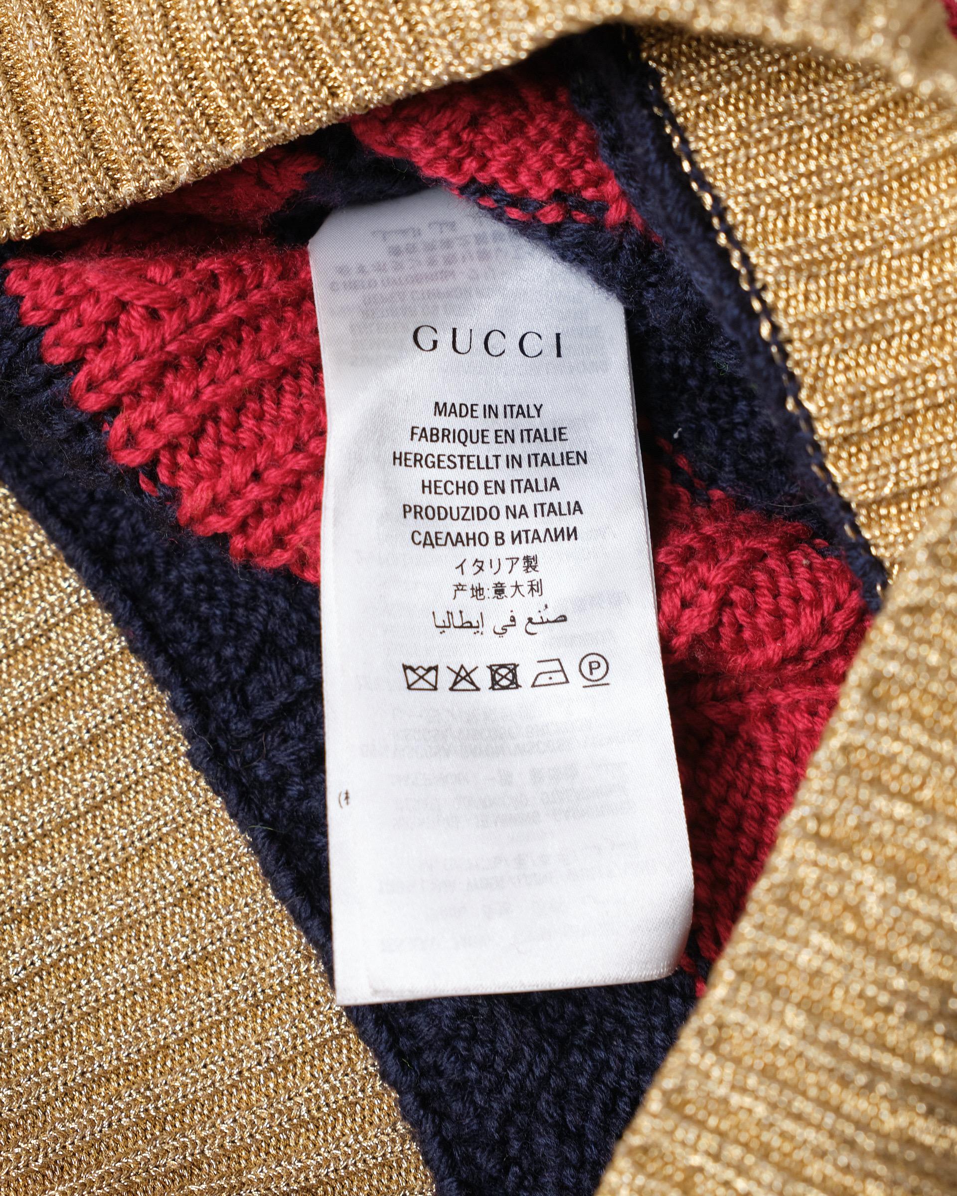 Gucci Maglione Fascia Web multicolore en vente 7