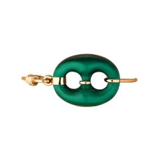 Gucci Malachite Gold Vintage Bangle Bracelet