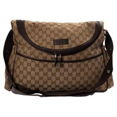 Gucci Mama Bag Medium GG Supreme Brown