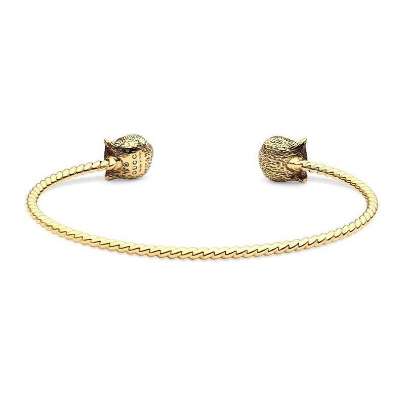 Gucci Marche Des Merveilles Tiger-Manschettenarmband YBA526320001 im Zustand „Neu“ im Angebot in Wilmington, DE