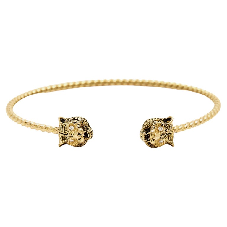 18 Karat Yellow Gold Pave Diamond Gucci Link Bracelet For Sale at 1stDibs   gold gucci bracelet mens, gucci gold bracelet mens, gucci link bracelet  diamond