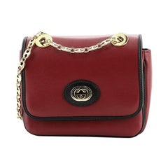 Gucci Marina Chain Flap Bag Leather Mini