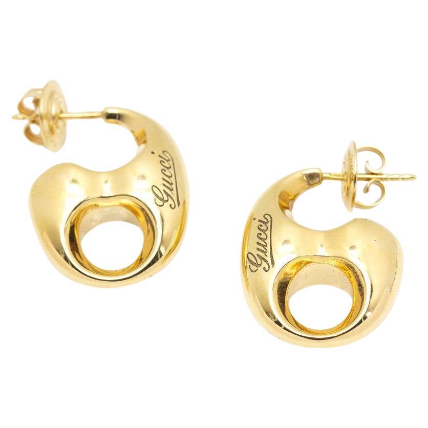 GUCCI "Marina" Earrings in Yellow Gold For Sale