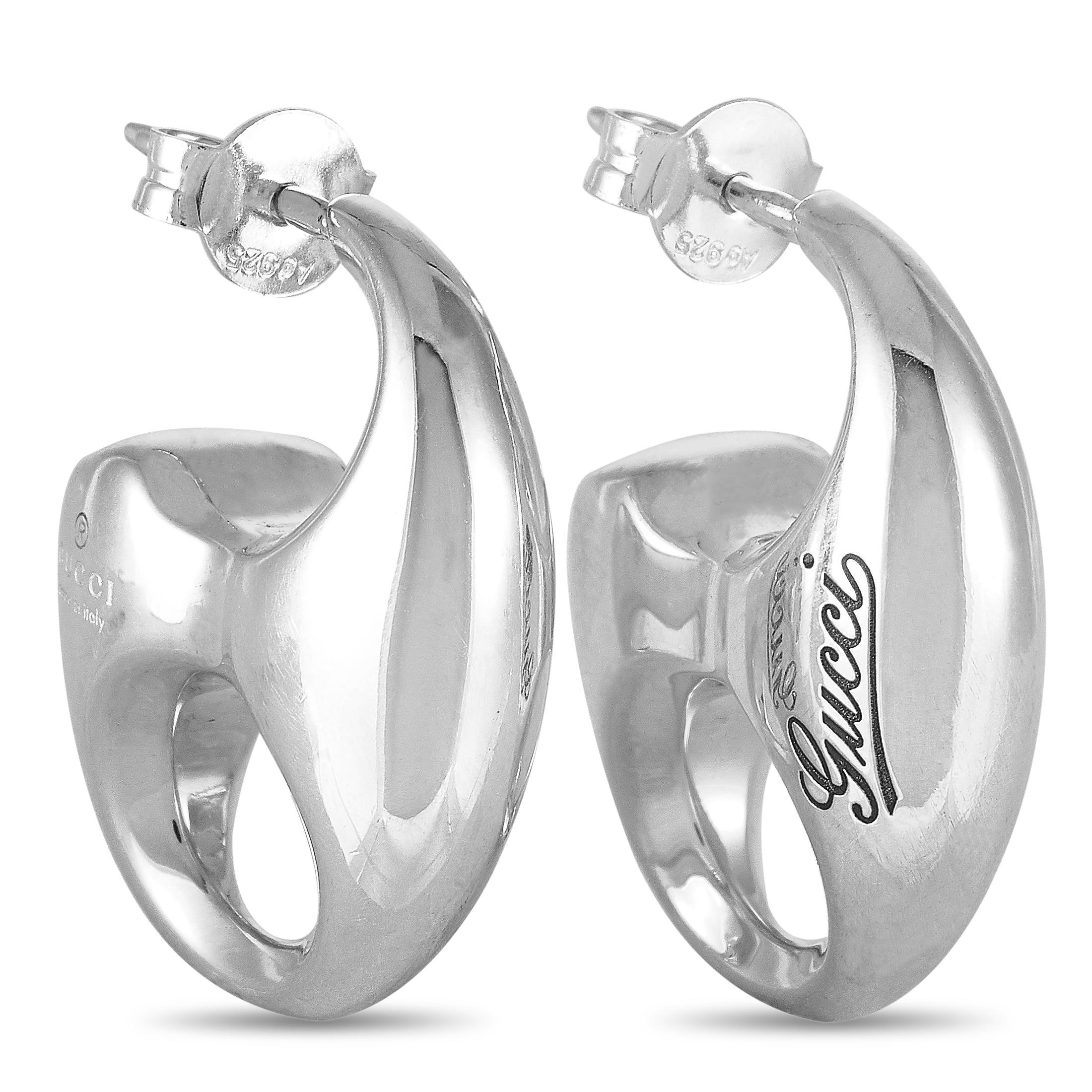 gucci marina chain hoop earrings