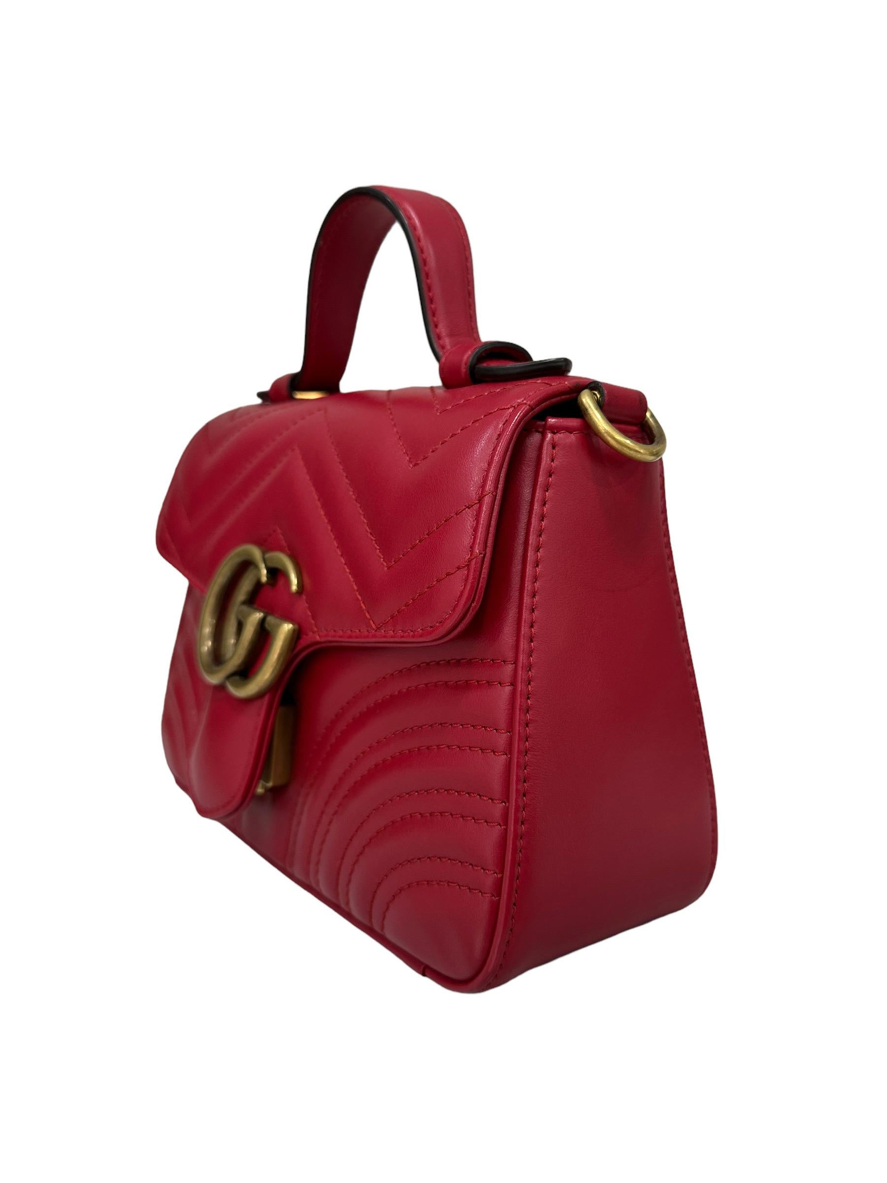 Gucci Marmont 20 Handle Rossa 2