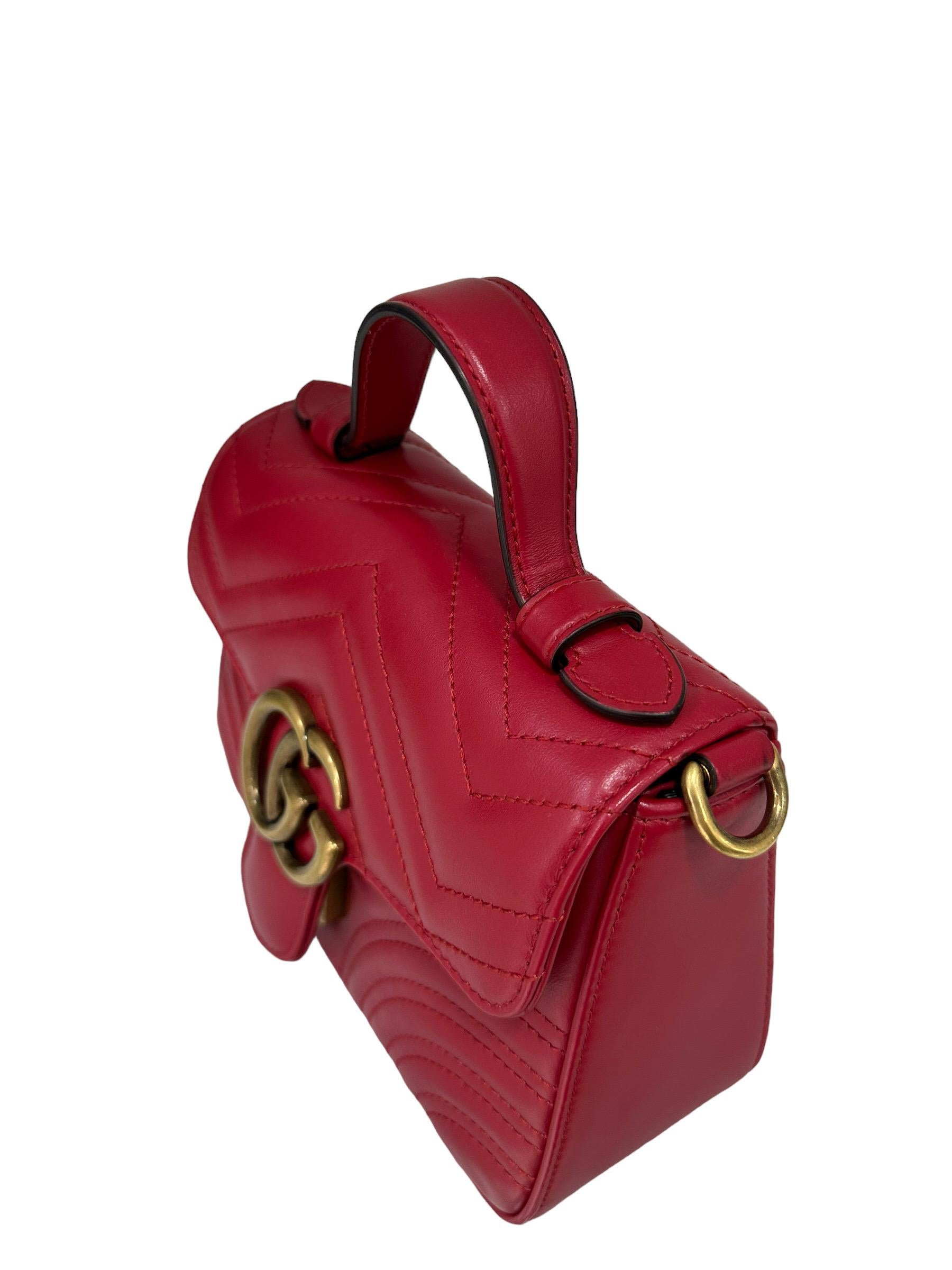 Gucci Marmont 20 Handle Rossa 3