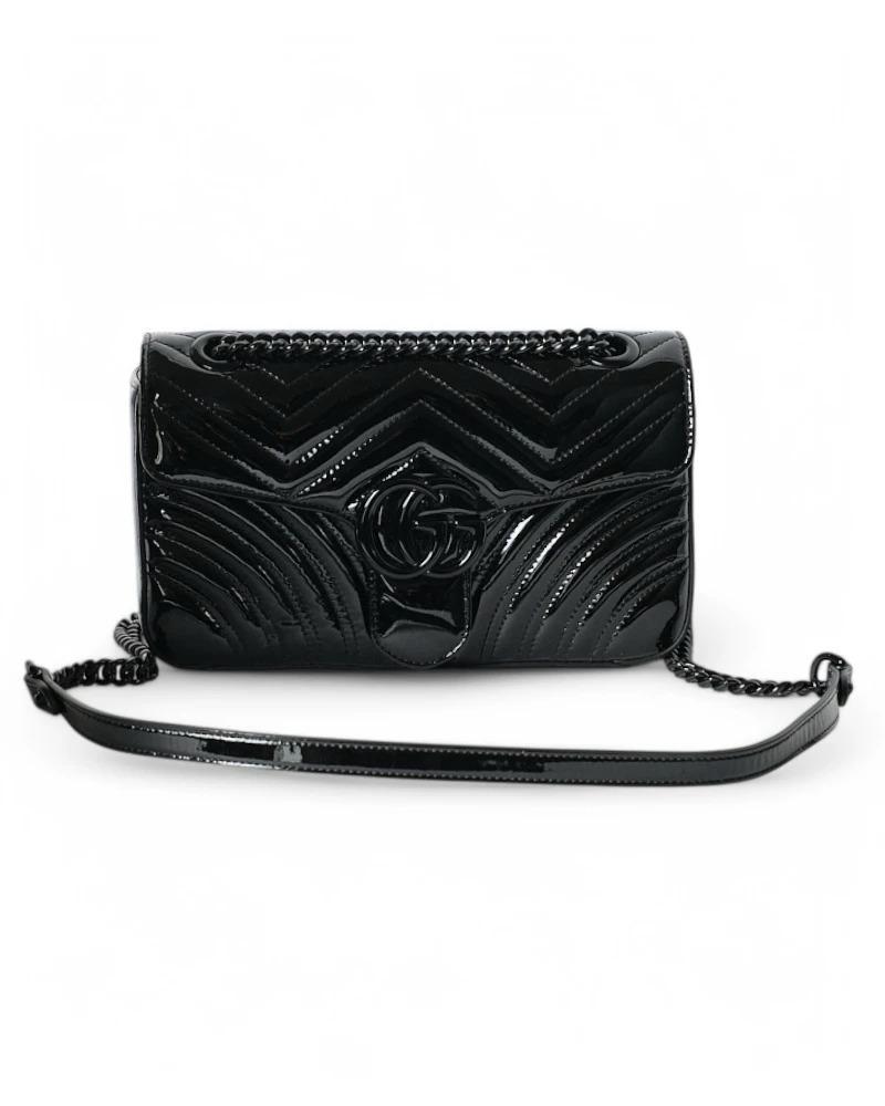 Gucci Marmont 26 GG Matelassé Patent Leather 5