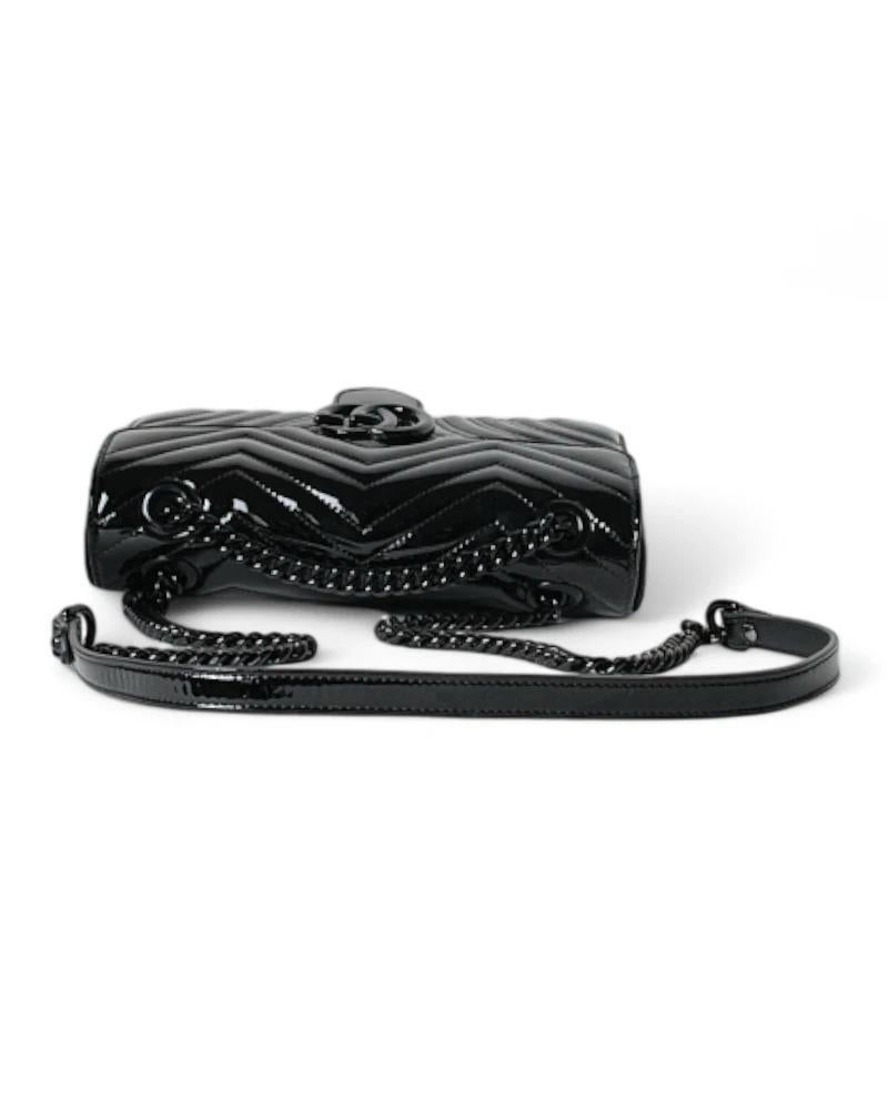 Gucci Marmont 26 GG Matelassé Patent Leather 7
