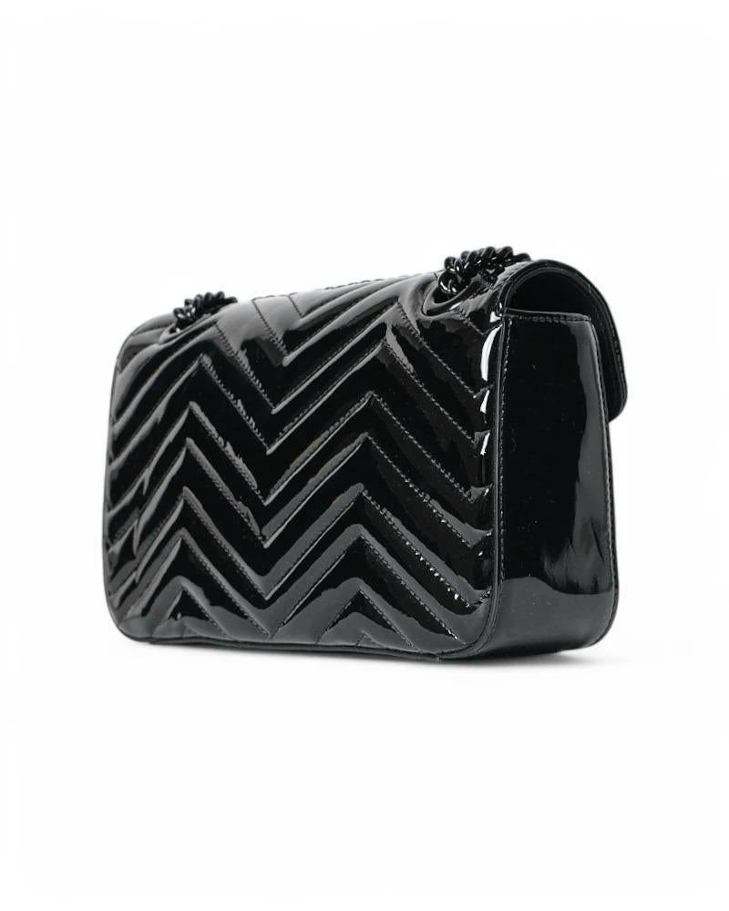 Gucci Marmont 26 GG Matelassé Patent Leather 1