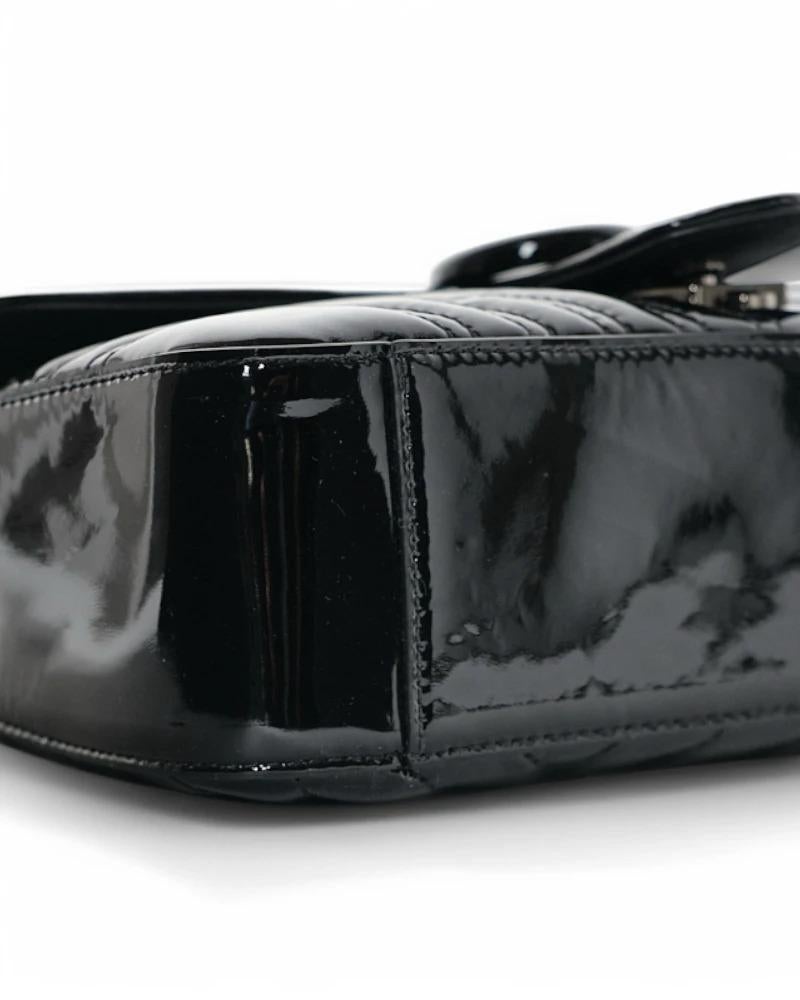 Gucci Marmont 26 GG Matelassé Patent Leather 3