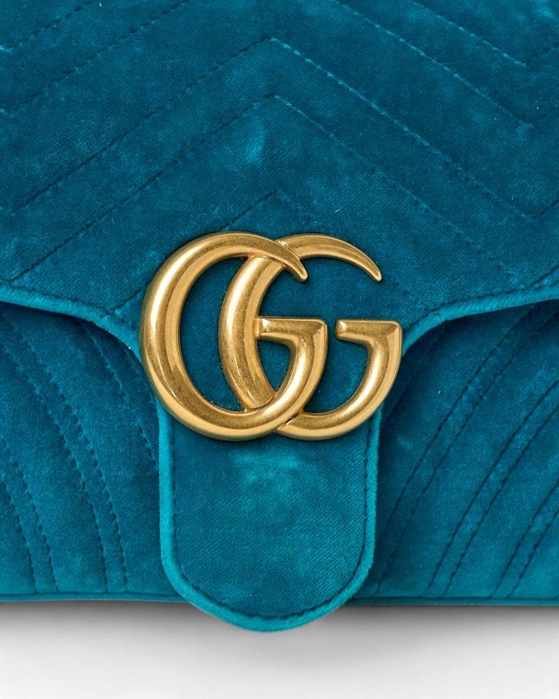 Gucci Marmont 26 Matelassé Velours Tuchese 6