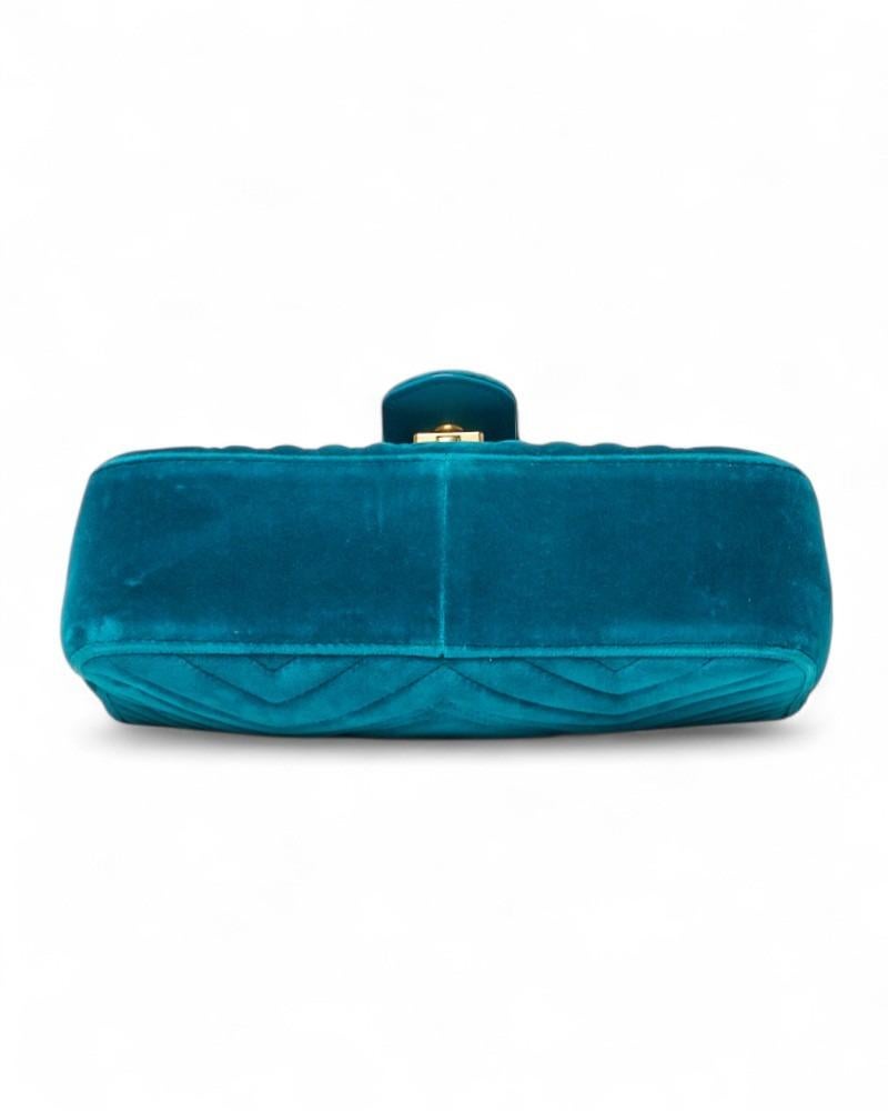  Gucci Marmont 26 Matelassé Velours Tuchese Pour femmes 