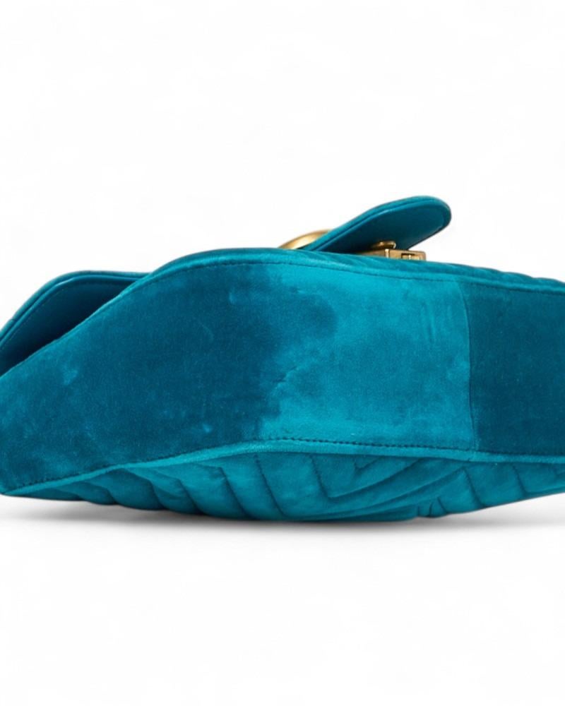 Gucci Marmont 26 Matelassé Velours Tuchese 1