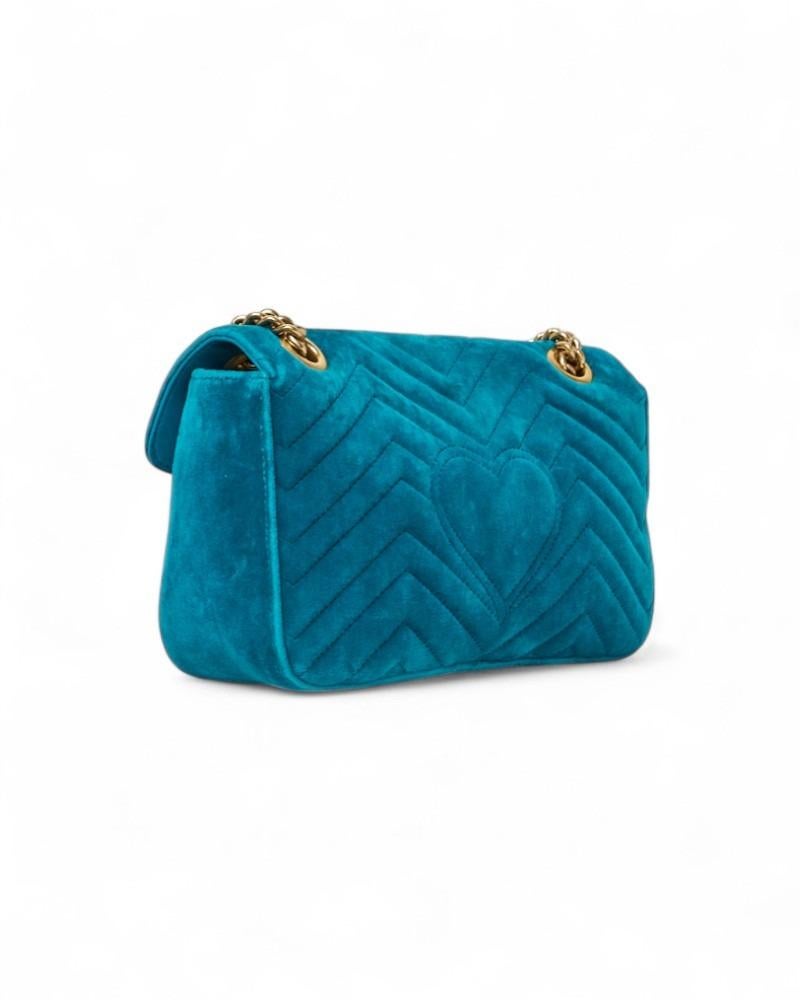 Gucci Marmont 26 Matelassé Velours Tuchese 4