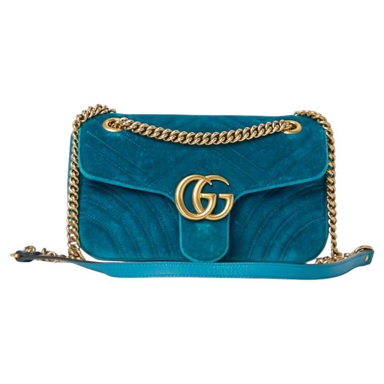 Gucci Marmont 26 Matelassé Velours Tuchese