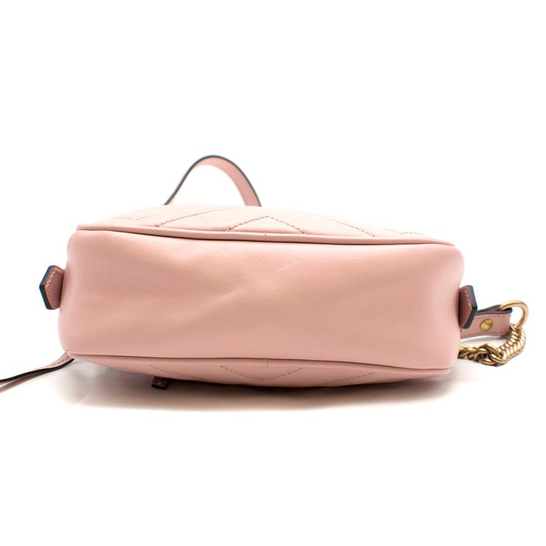 Gucci Marmont Baby Pink Matelasse Mini Camera Bag at 1stdibs