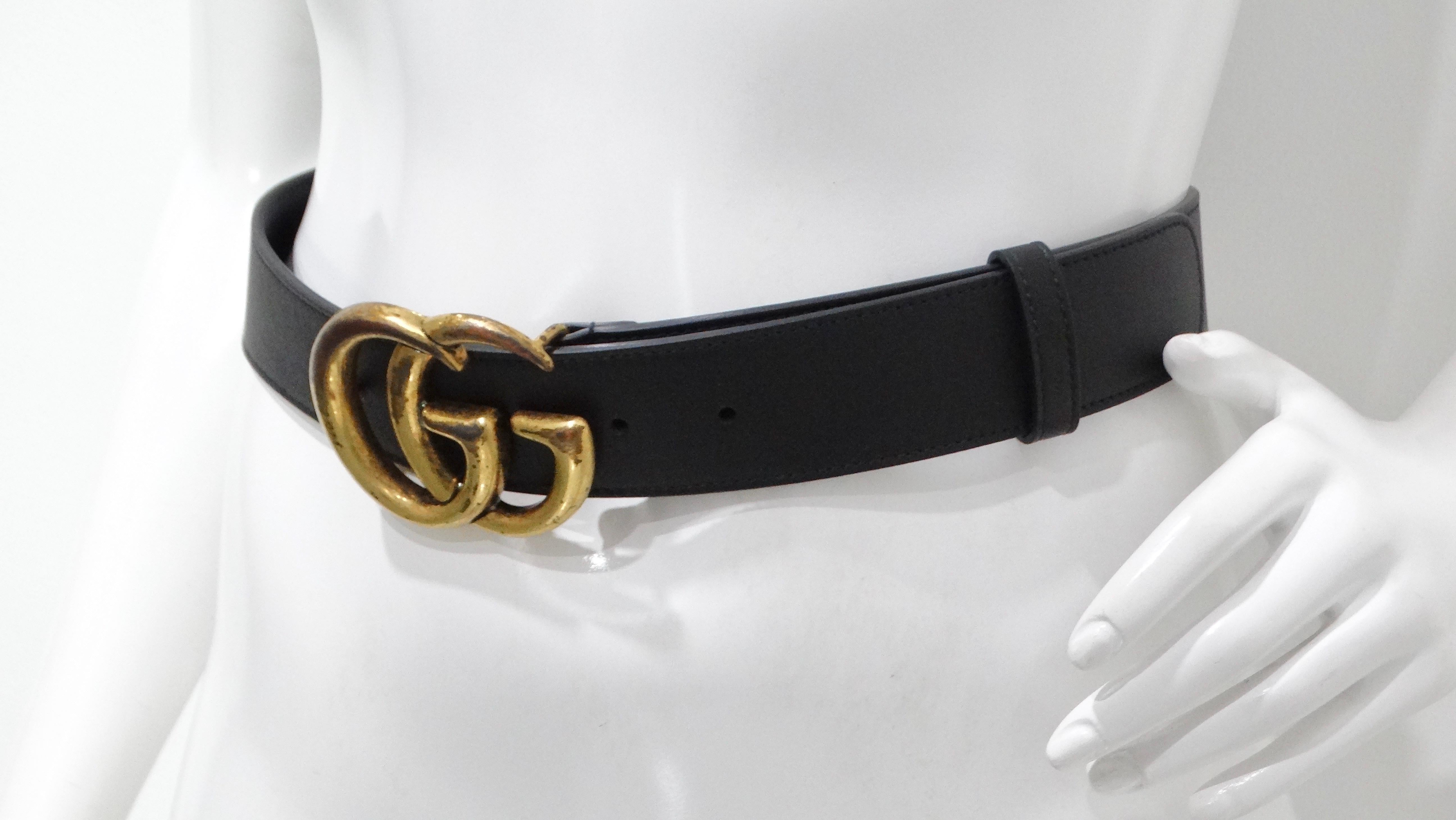 Gucci Marmont Black Leather Belt 6