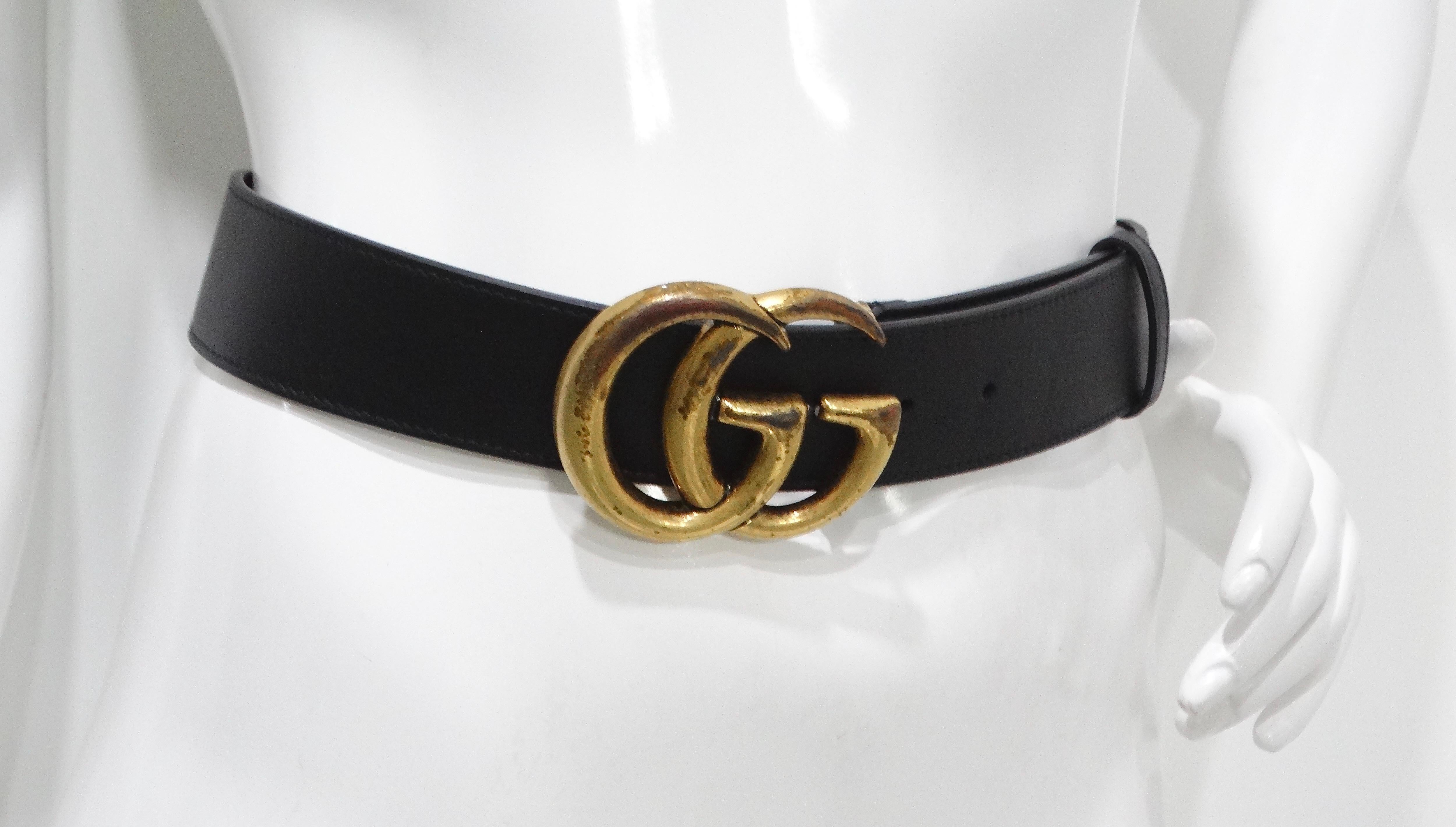 Gucci Marmont Black Leather Belt 7