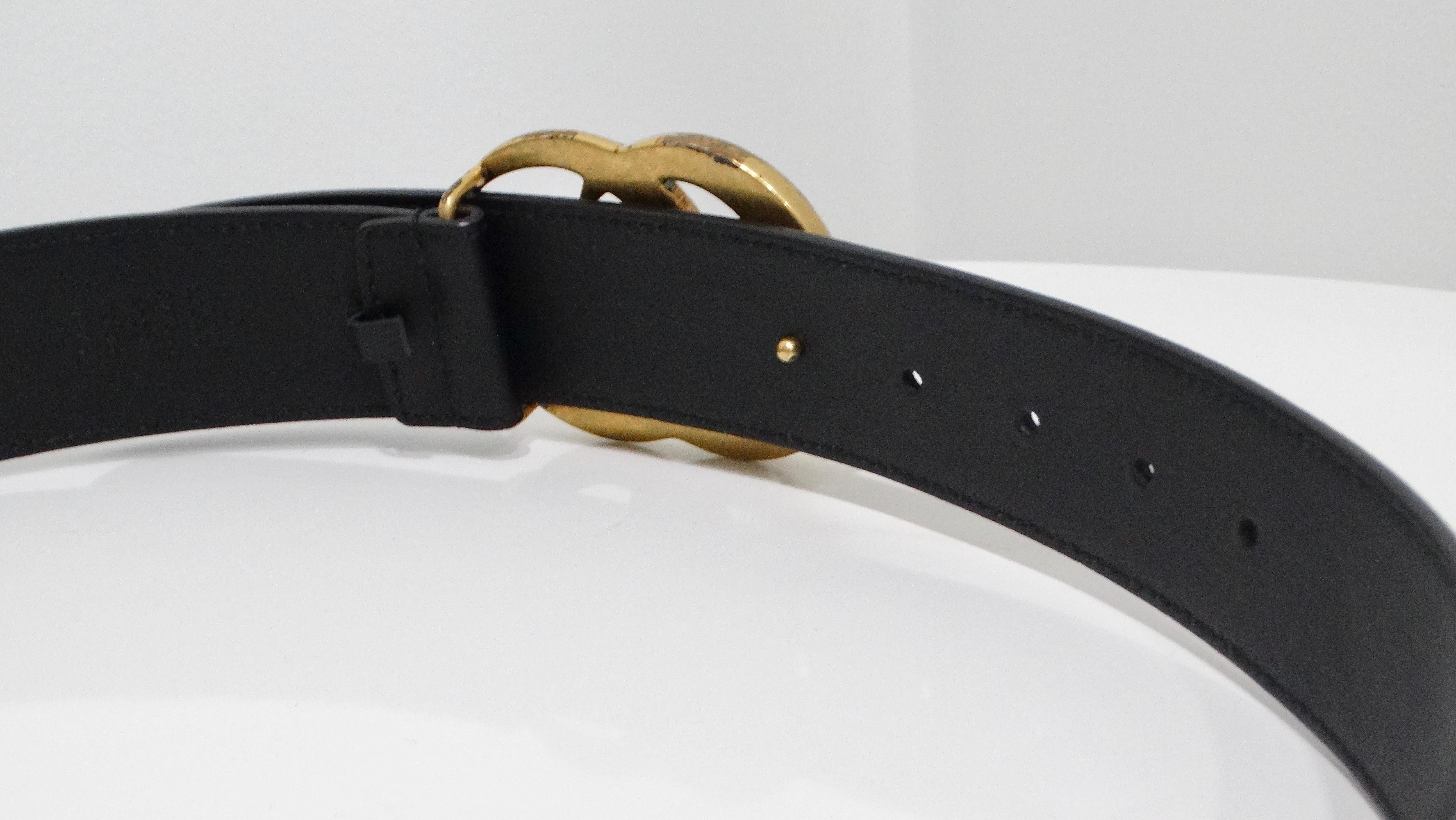 Gucci Marmont Black Leather Belt 1