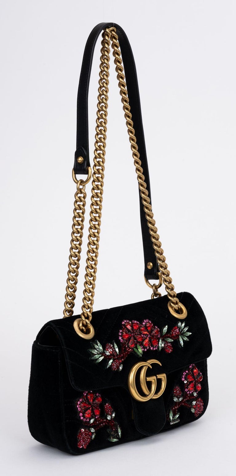 Borsa Gucci Marmont Velluto Nera GUCCI GG Marmont Borsa A Spalla