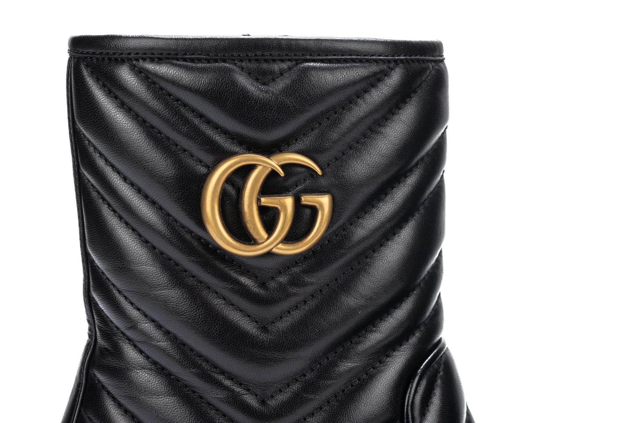 Gucci - Bottes Marmont noires BNIB en vente 2
