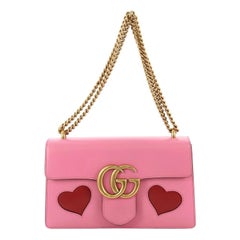 Gucci Marmont Kette Umhängetasche Patchwork Leder Medium