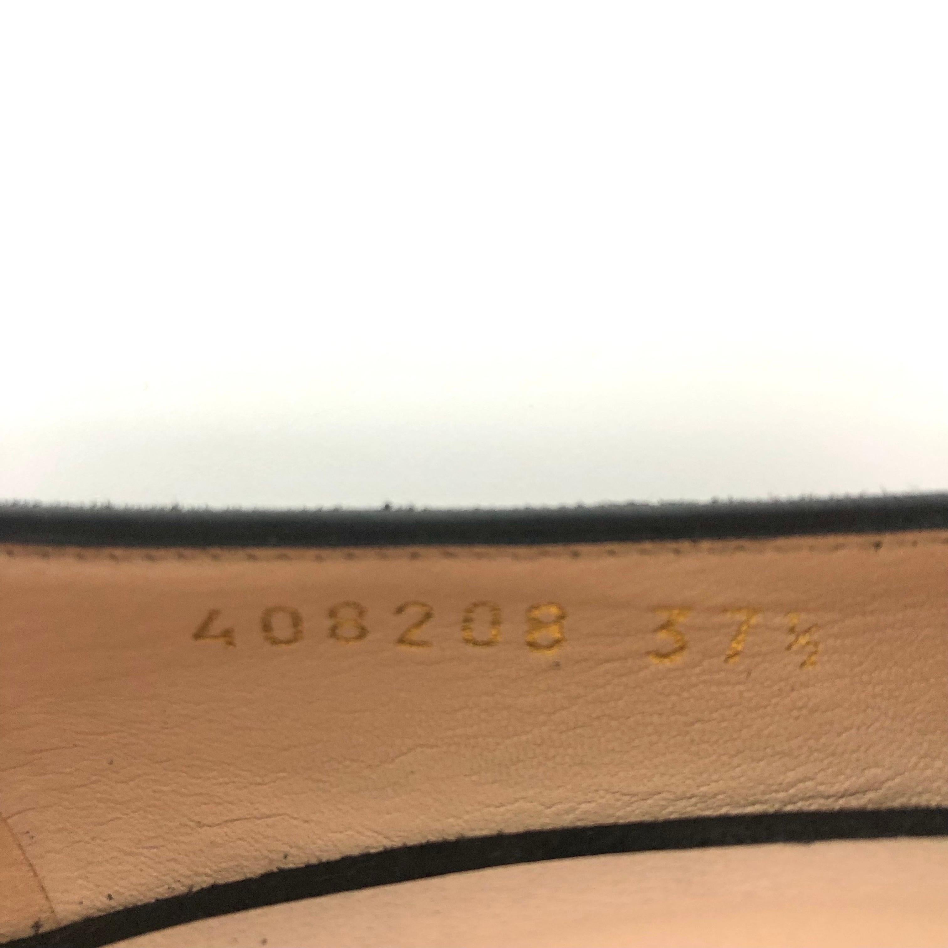 Gucci Marmont Fringe Suede Platform Loafer Pumps 37.5 en venta 4