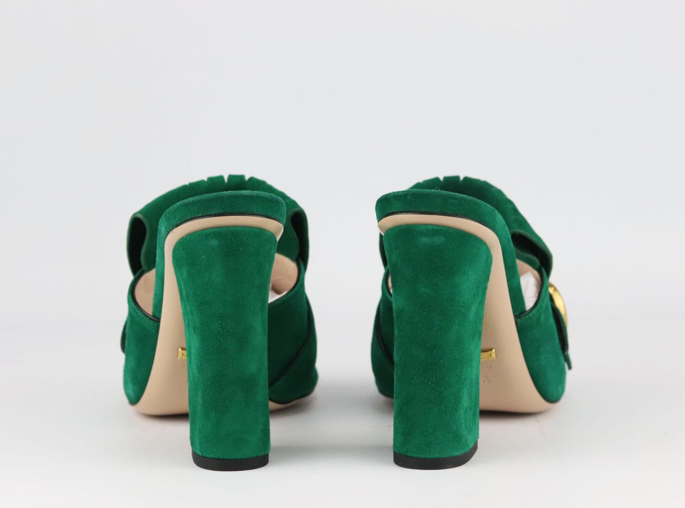 green gucci marmont shoes