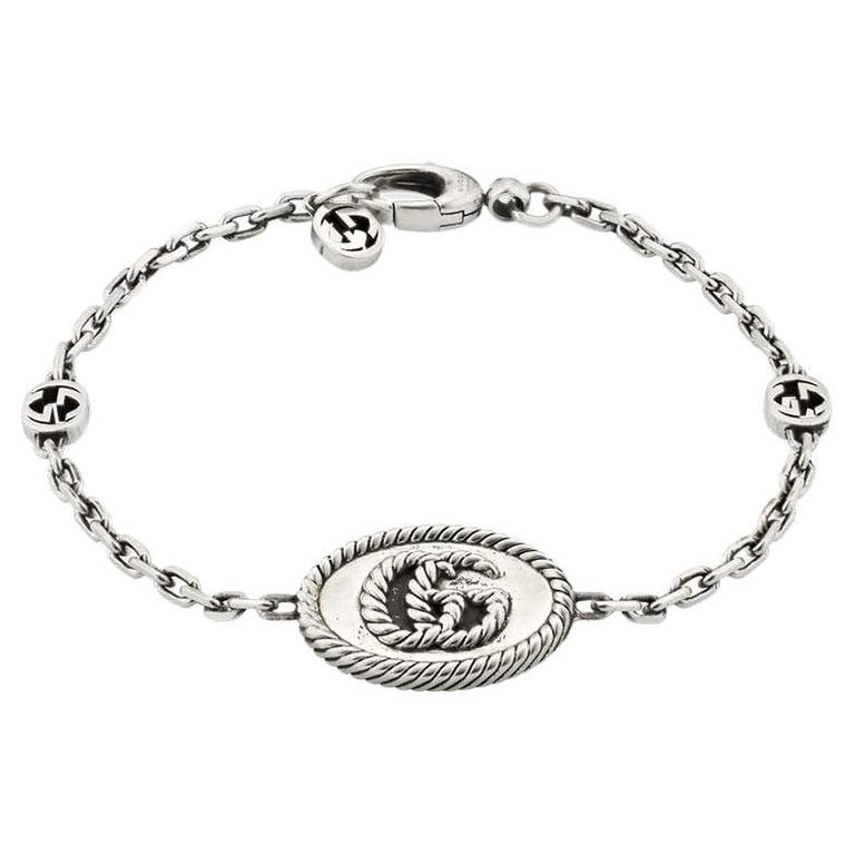 Gucci Marmont GG Disc Bracelet in Sterling Silver YBA627749001 For  