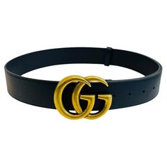 Gucci Marmont 'GG' Logo Leather Belt