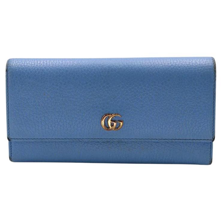 Gucci - Portefeuille long à monogramme GG Marmont GG-1217P-0004 en vente