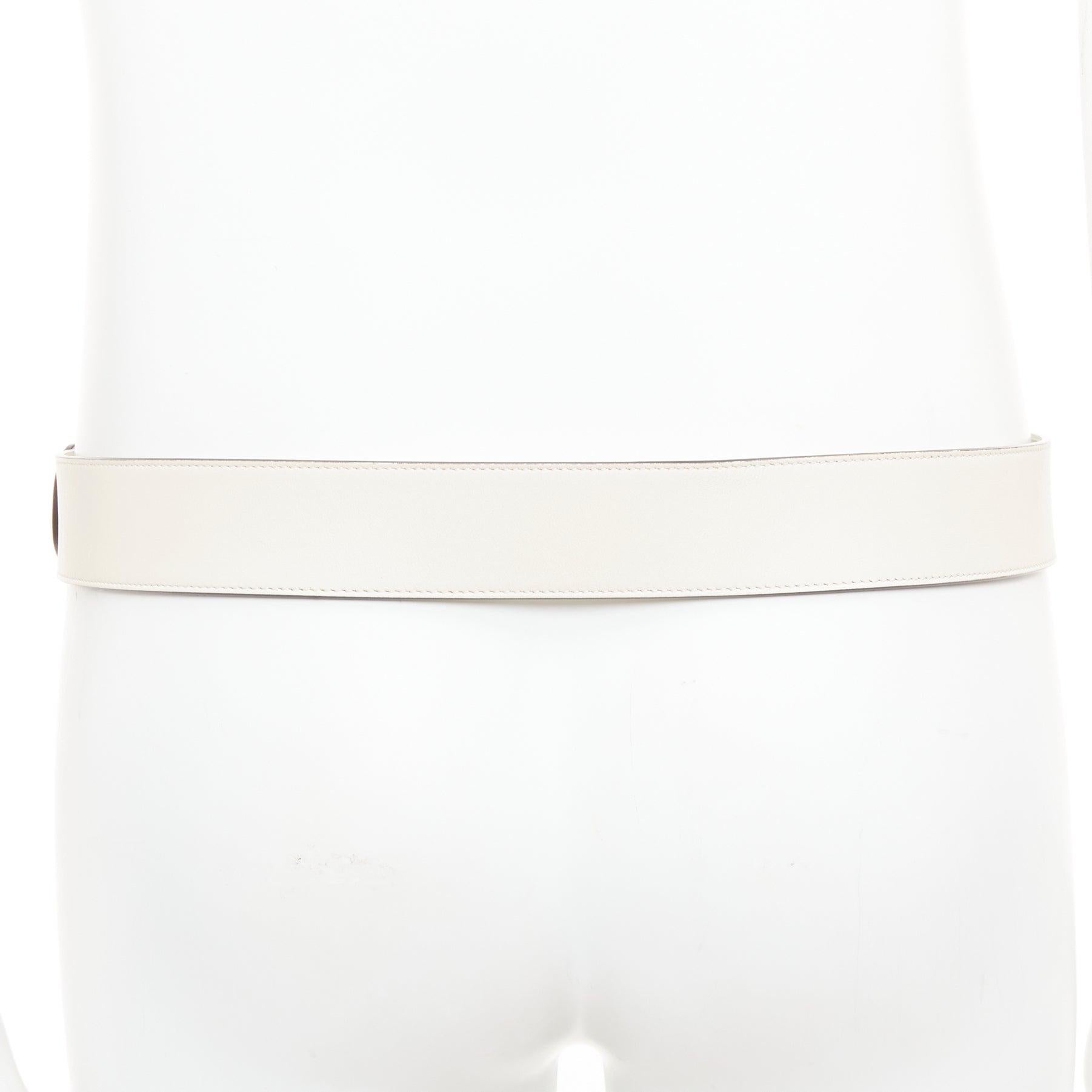 Gucci Marmont oro con fibbia GG crema in pelle di vacchetta cintura larga 95cm in vendita 3