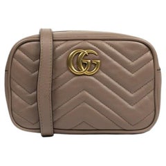 GUCCI, Marmont in beige leather