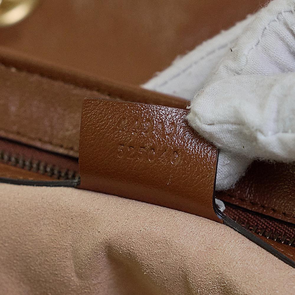 Gucci, Marmont in pelle marrone 1