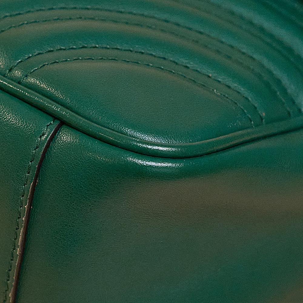 GUCCI, Marmont in green leather 7