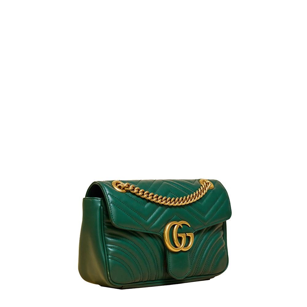 - Designer: GUCCI
- Model: Marmont
- Condition: Very good condition. Minor scuff on the front of th bag, Minor scuff at the flap of the bag, Minor sign of wear on Leather
- Accessories: Dustbag
- Measurements: Width: 24cm, Height: 15cm, Depth: 6cm,