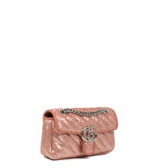 GUCCI, Marmont in pink sequins