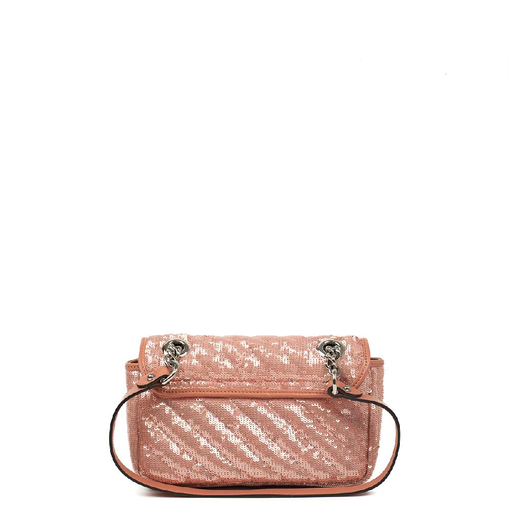 GUCCI, Marmont aus rosa Pailletten (Braun) im Angebot