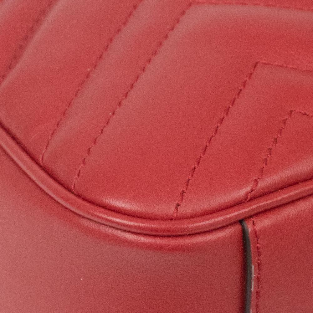 Gucci Marmont in red leather 6