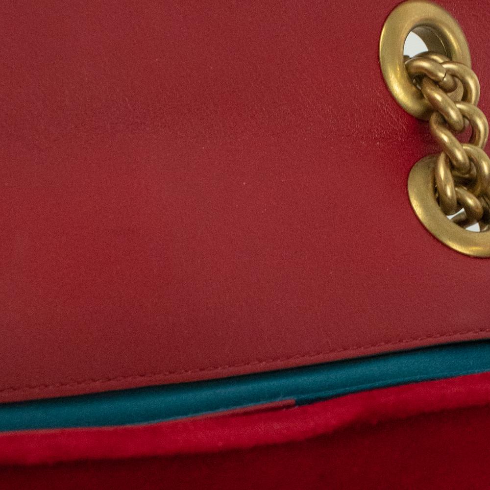 Gucci, Marmont in red velvet 8