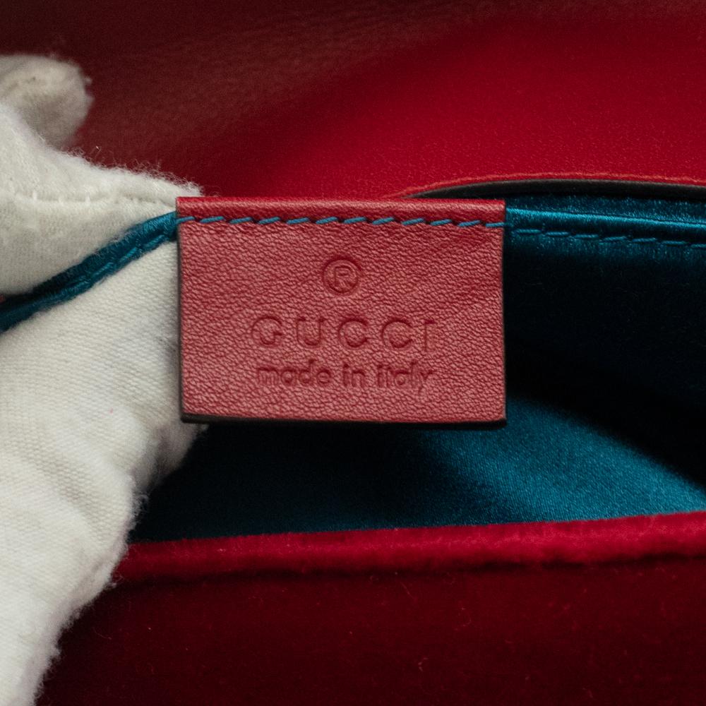 Red GUCCI, Marmont in red velvet 