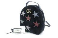 Gucci Marmont Matelasse Gg 5gk0115 Black Velvet Backpack