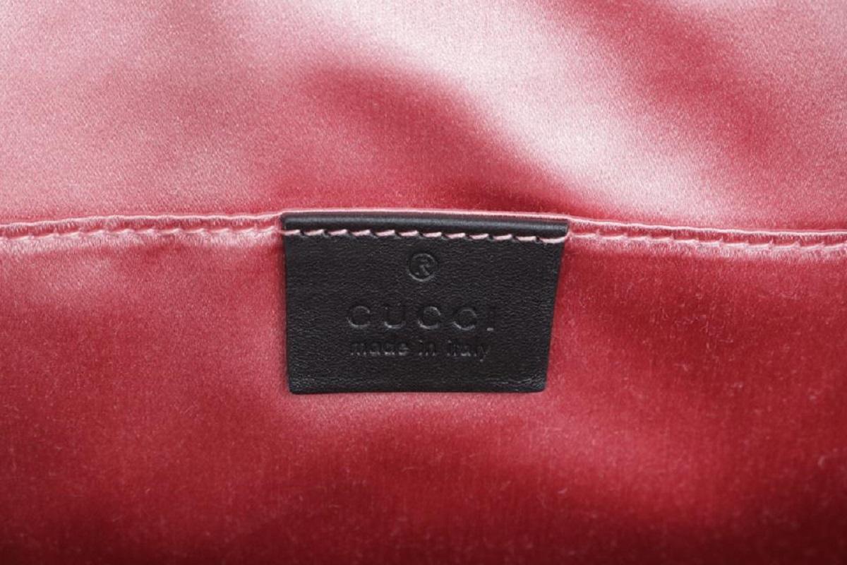 Gucci Marmont Matelasse Gg 5gk0115 Black Velvet Backpack 3