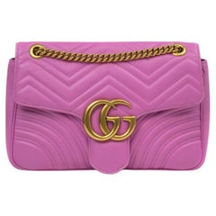 GUCCI, Marmont Medium in pink leather