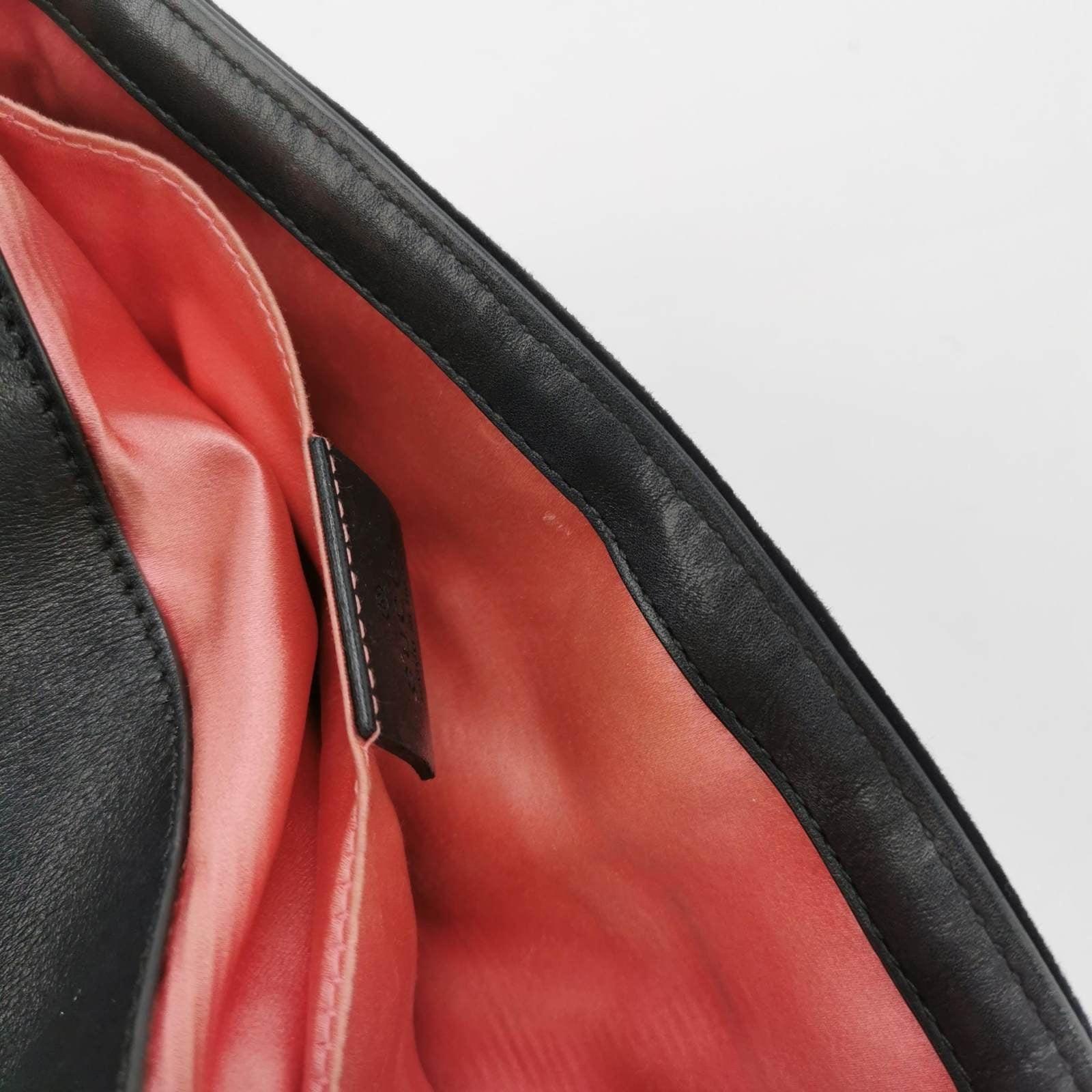 Gucci Marmont Mini Black Velvet Camera Bag For Sale 8