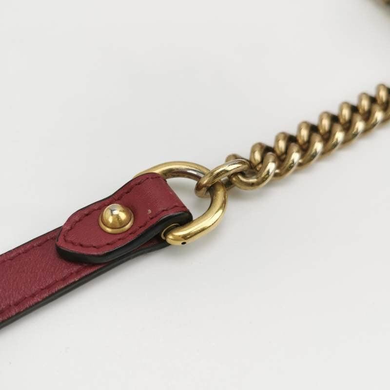 Gucci Marmont Small Flap Pink Velvet Handbag For Sale 12